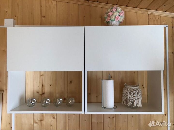 Шкаф навесной Бэлла 60x67.6x29 см лдсп цвет белый