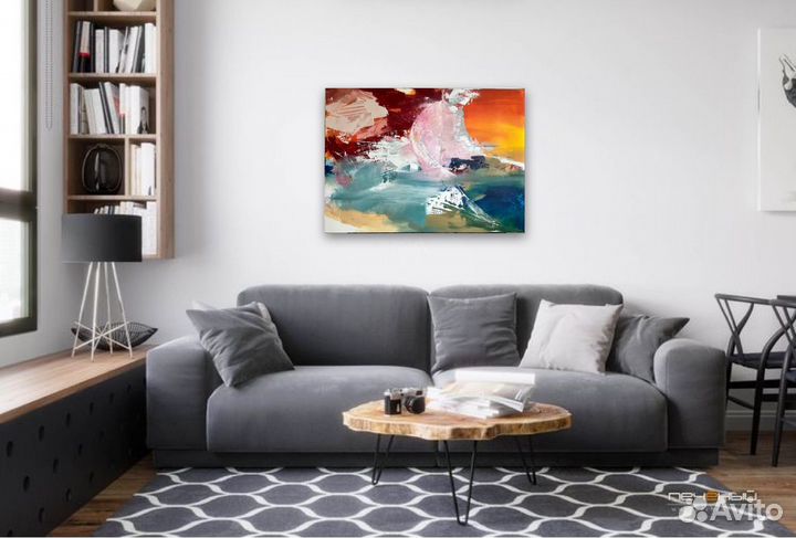 Картина абстракция большая в наличии