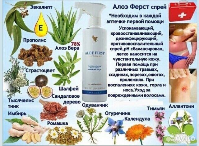 Спрей Форевер Алое Ферст и травы