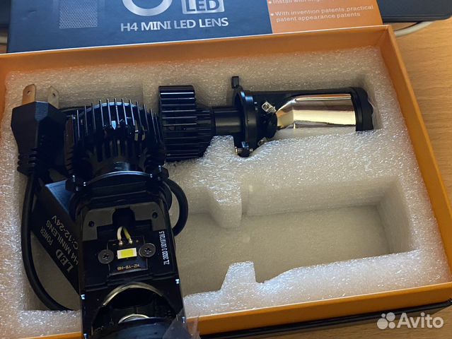 Лед лампы h4 с линзой