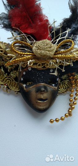 Сувенир магнит Венецианская маска Италия