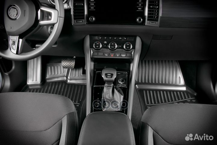 Коврики 3D в салон полиуретан 4 шт. (увеличенна