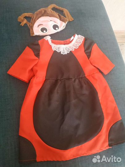 Костюм божьей коровки Мила из мф Лунтик