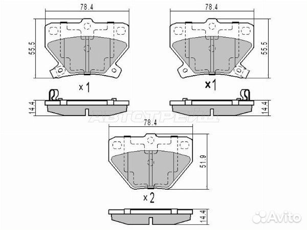 Колодки тормозные