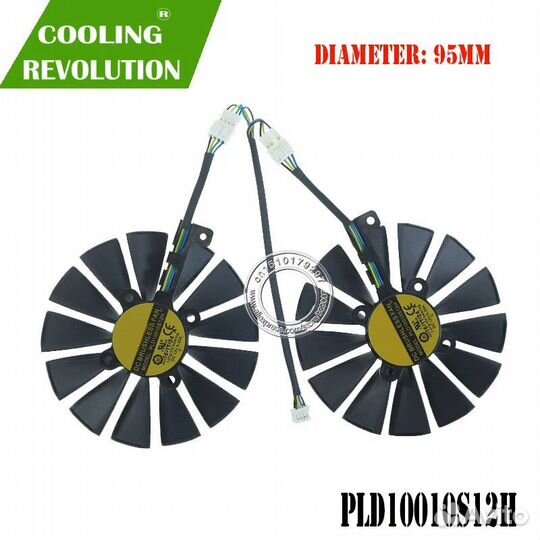 Кулер для видеокарты Asus rx580