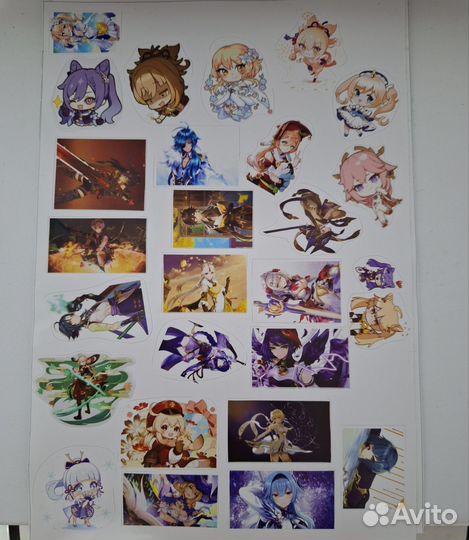 Наклейки genshin impact