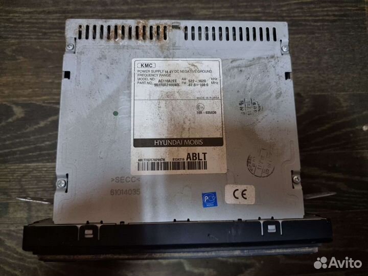 Штатная магнитола Kia Ceed JD