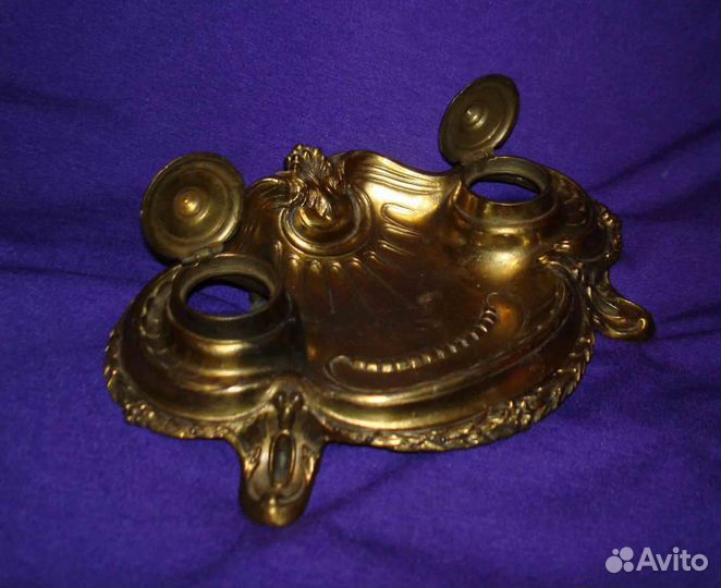 Старинная чернильница письменный прибор Франция