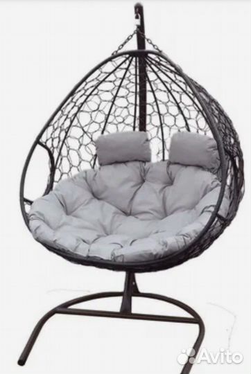 Качели кокон в ротанге