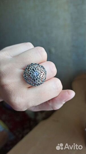 Серебряное кольцо с аметистом 