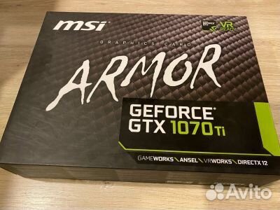 Видеокарта MSI Armor GTX 1070 TI