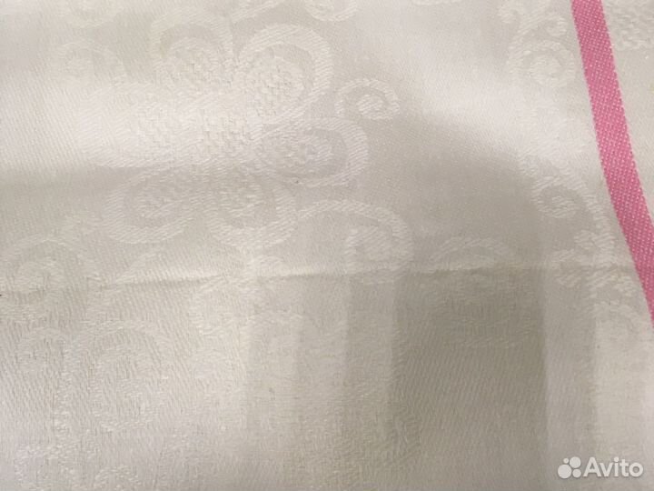 Лен, жаккард на полотенце, отрез, ссср, винтаж