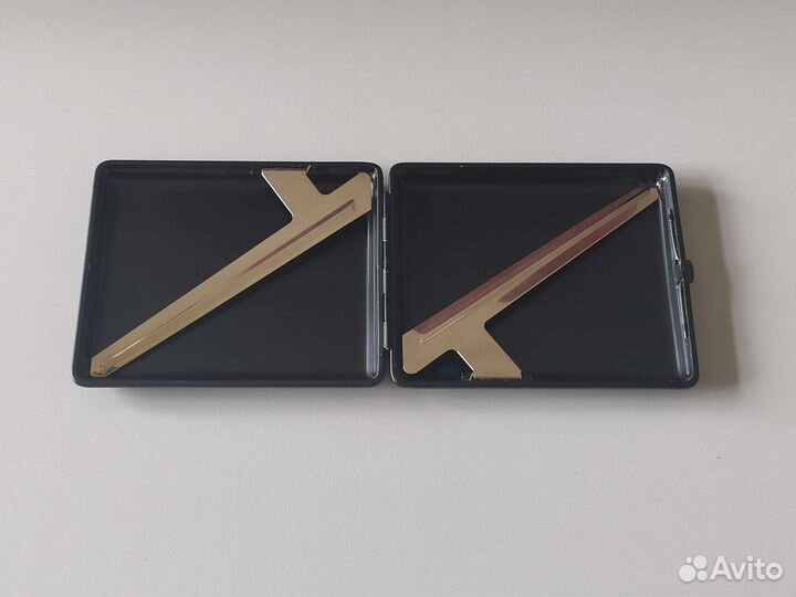 Портсигар Stoll натуральная кожа, чёрный калипсо