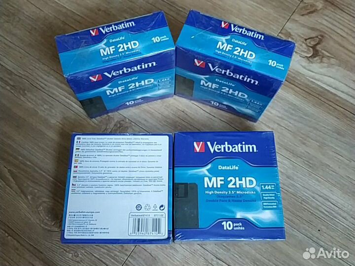 Флоппи-диски (дискеты) Verbatim mf2hd (10шт)