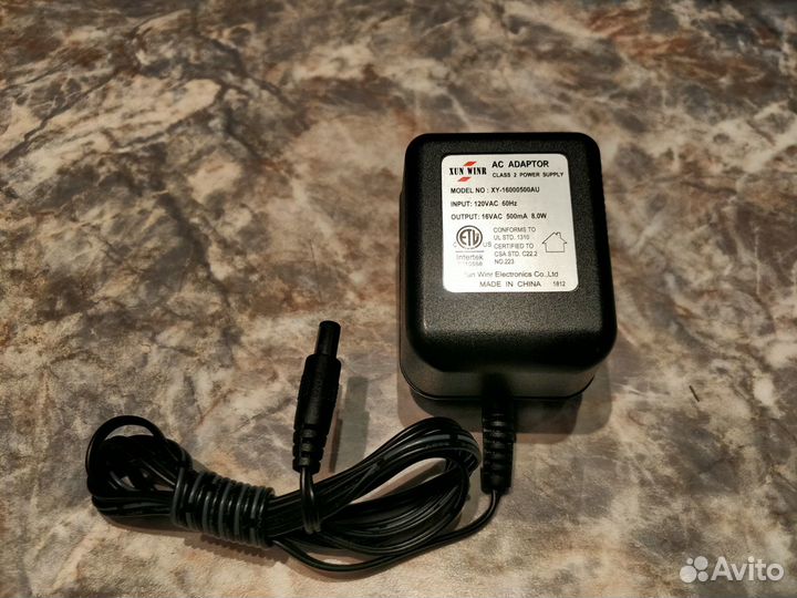 Блок питания Schiit, 16VAC, 500mA, 120В