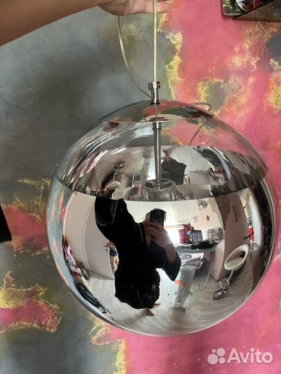 Крутая люстра шар(диаметр 35см.)