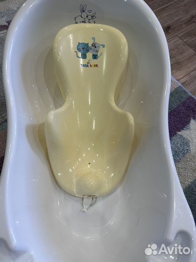 Ванночка и горка для купания новорожденного