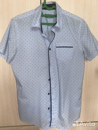Рубашка с коротким рукавом на мальчика 152 р-р б/у