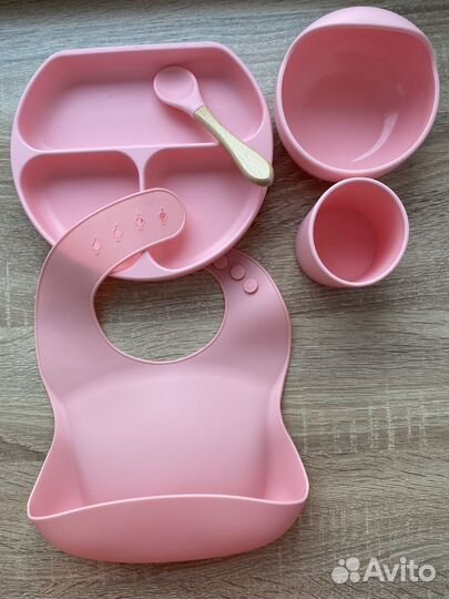 Набор силиконовой посуды для кормления
