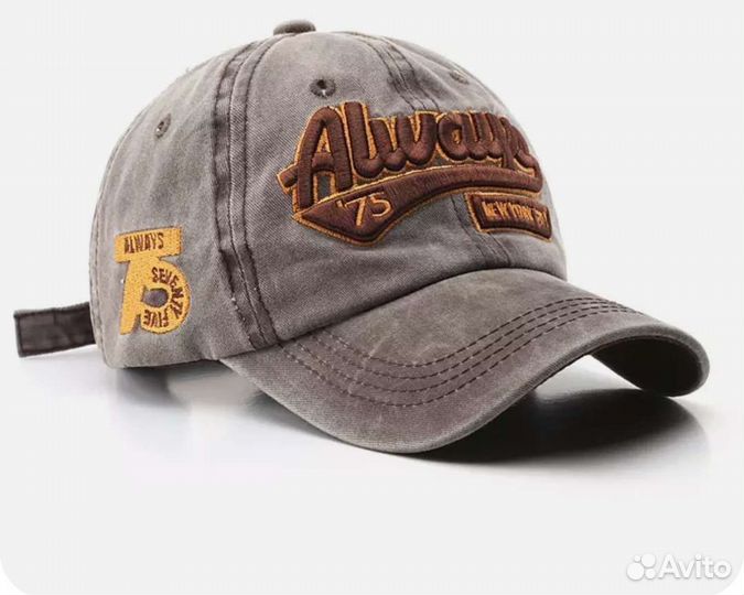 Бейсболка джинсовая (потёртая)