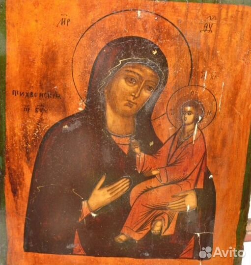 Иконы старинная Тихвинская