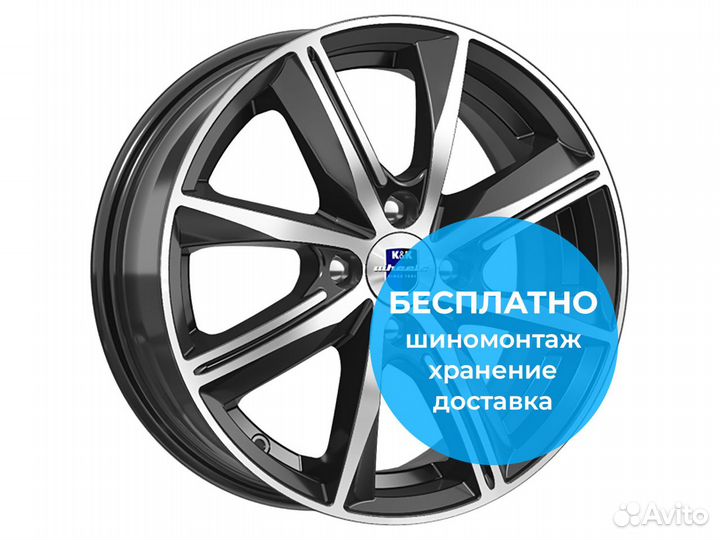 R15 4x100 6J ET45 67,1 К&К Арнар Алмаз чёрный