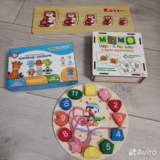 Развивающие деревянные игрушки