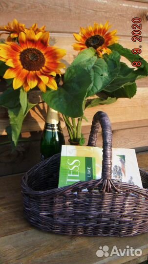 Корзина плетеная, подарочная