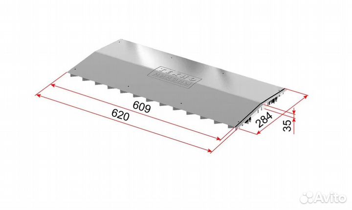 Коньковый аэратор Технониколь 610*290 мм