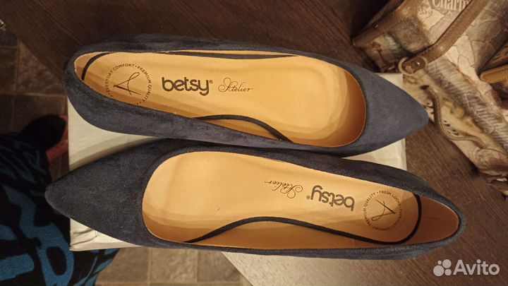 Синие лодочки 41 размер