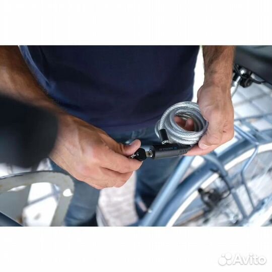 Велозамок трос 1,5 метра B’twin X decathlon