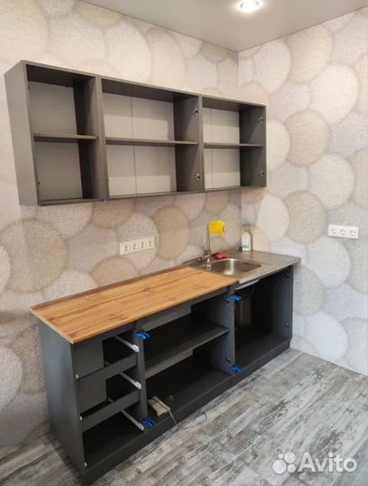 Готовый кухонный гарнитур 2.0м графит