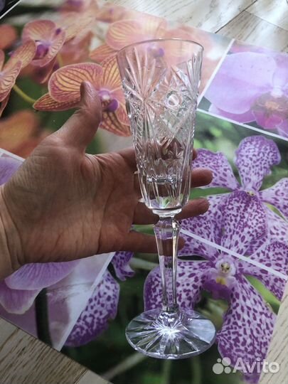Хрусталь сервиз бокалы фужеры рюмки салатницы СССР