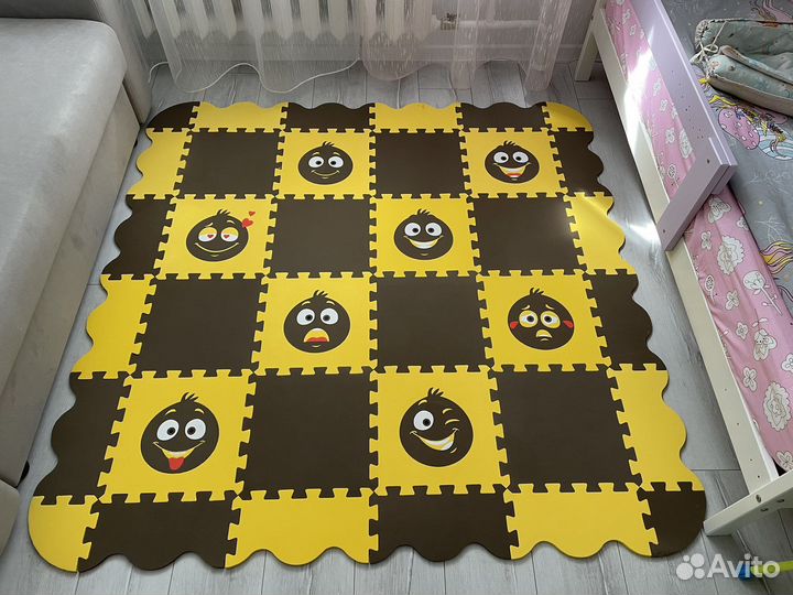 Детский коврик пазл мягкий