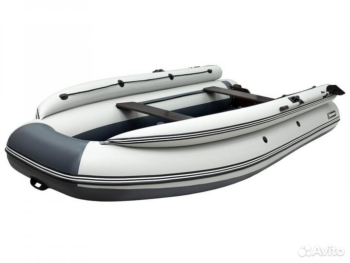 Лодка пвх sibriver хатанга PRO 390 нднд с фальшбортом