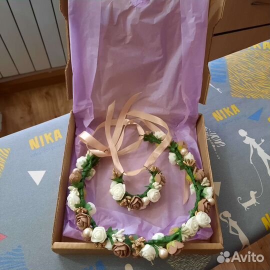 Венок на голову из цветов