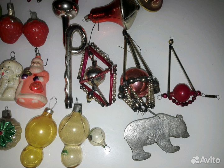 Елочные новогодние игрушки ссср, стеклярус