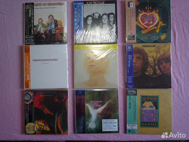 Компакт-диски CD японские в мини-виниле и стекле