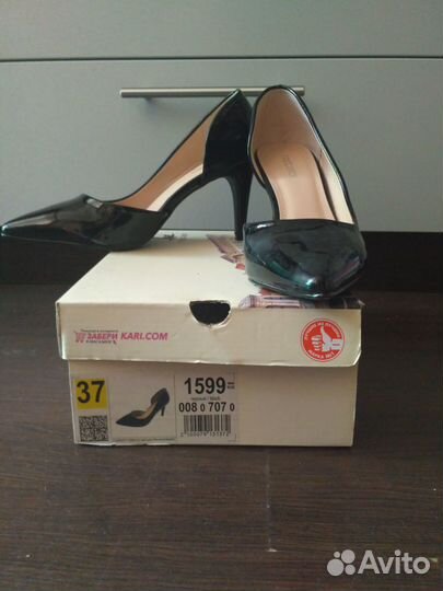 Туфли черные