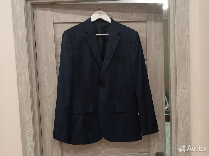 Школьный синий пиджак H&M 175