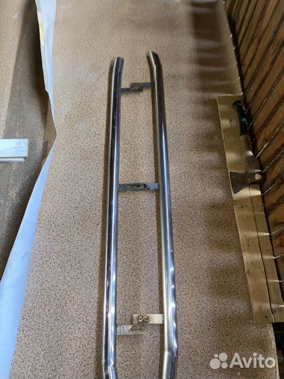 Обвес хром трубы на lexus