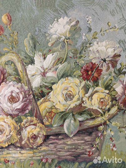 Картина-гобелен цветы