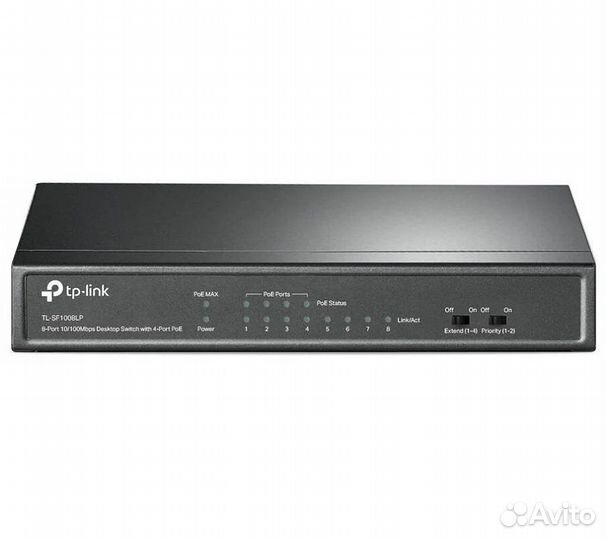 Коммутатор TP-Link TL-SF1008LP неуправляемый