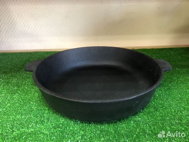 Жаровня сковорода, чугун 280х60мм, две ручки