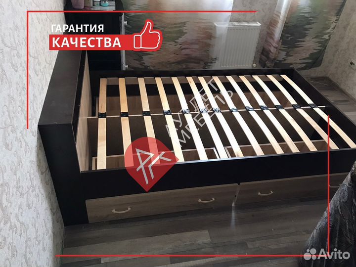 Кровать 120х200 с ящиками