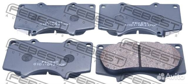 Колодки тормозные передние toyota land cruiser pra