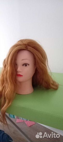 Манекен для причёсок искусственным волосами