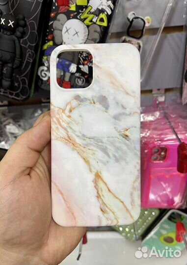 Чехлы под мрамор для iPhone 11/12/13