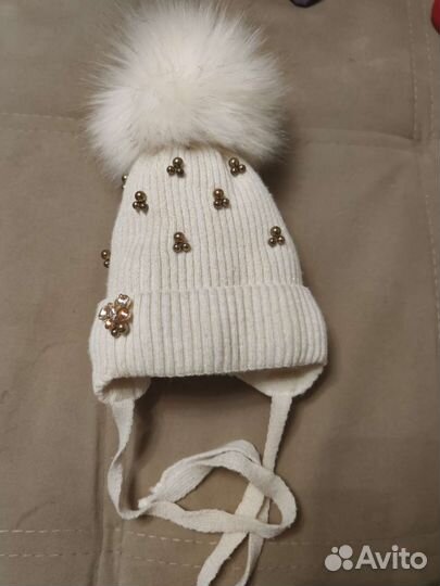Шапка зимняя для девочки 46 48