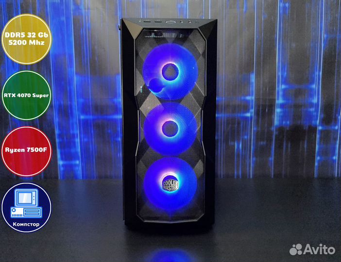 Собранный компьютер AMD7500F-RTX4070SUP-32DDR5-IHW2169